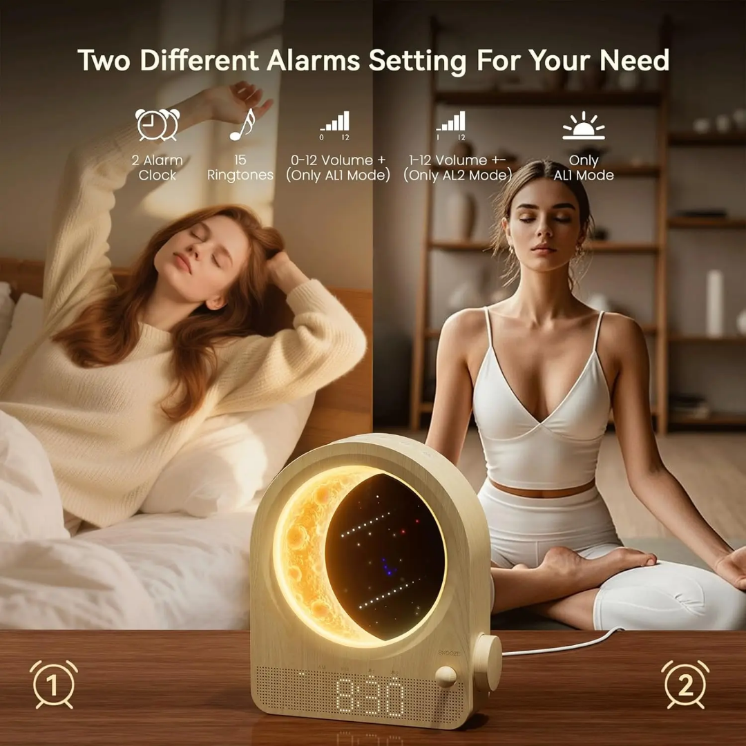 Sunrise Wake Up Light, Night Lamp Clock
